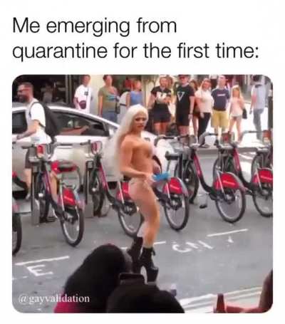 I remember seeing this meme around social media back in the spring - just realized it's a familiar face!