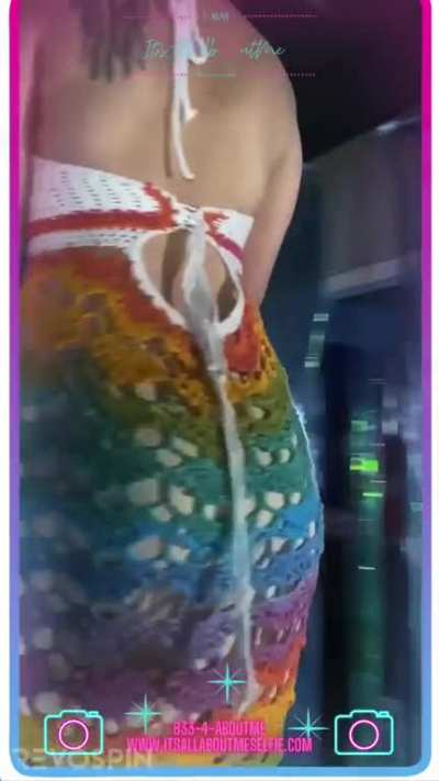 Went to the photo shoot for pictures of a dress I made. They just got a 360 camera. Satisfied as fuck with this clip alone over the whole camera roll.