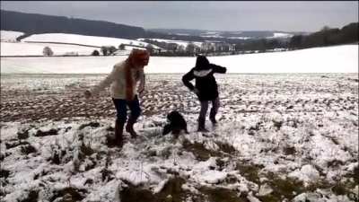 Family meets an unexpected pal