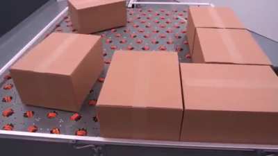 Smart conveyer system that can move boxes in specific directions
