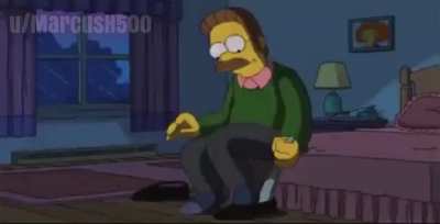 Flanders just loves serving God!