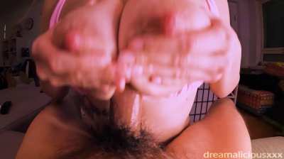 TITFUCK HEAVEN Edging & Making Him Cum Between My Milky Tits💦👀 Full video out now on Manyvids💗💗