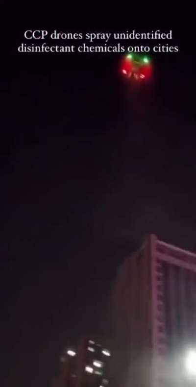 Who knows what the CCP is spraying over it’s cities, and I’m sure we’ll never find out either.