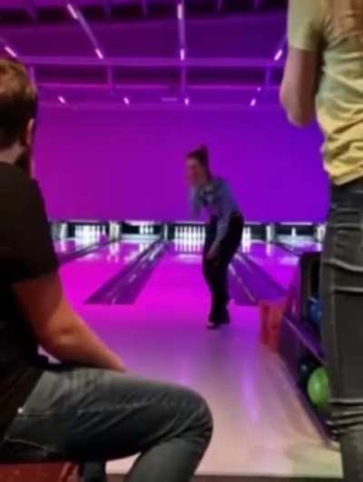 Girl shows off her skills