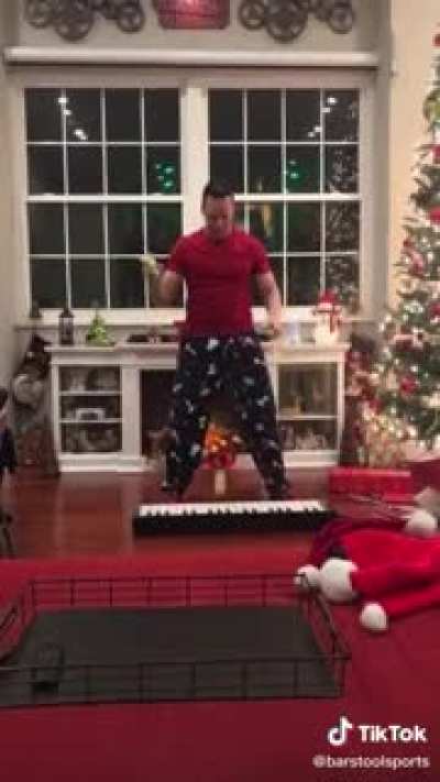 Playing a keyboard by juggling balls!