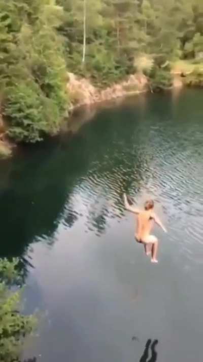 It made a bigger splash then he did