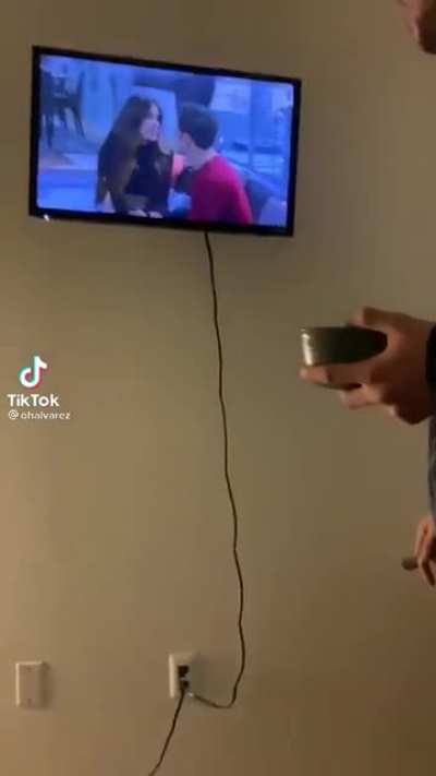 Hitting tv's never gets old.