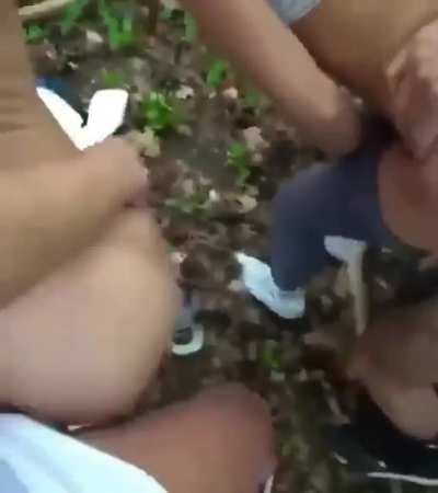 Sluts getting railed outside