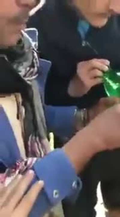 Guy from Pakistan threatens to set truck carrying 7up on fire because he can allegedly see Prophet Muhammad's name on the bottle's QR code.