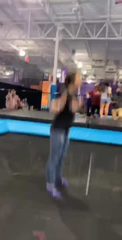 My cousin vs the trampoline