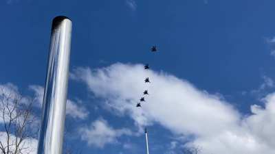 A gang of F-15s again… Hopefully the sound is on this time ✈️