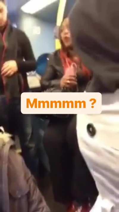 Imagine throwing a tantrum on a bus because you won't stand up for 2 seconds and let someone out.