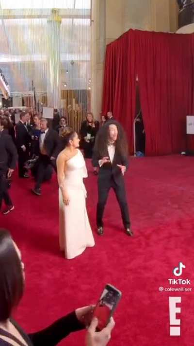 Salma Hayek is in a HURRY