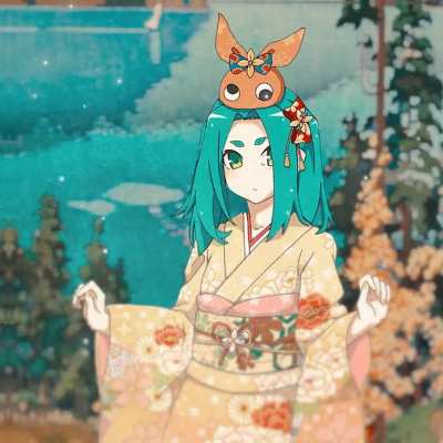 Yotsugi Ononoki Animation (Original art by: さばみそ ]