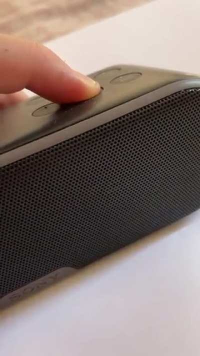 My Bluetooth speaker does a peculiar sound when I press the pairing button.