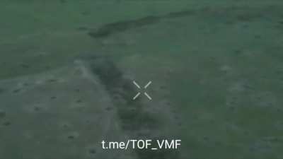 A Russian motorcycle stormtrooper survives mines, cluster munitions, and FPV drones while driving to a treeline that was recently abandoned by Ukranian soldiers