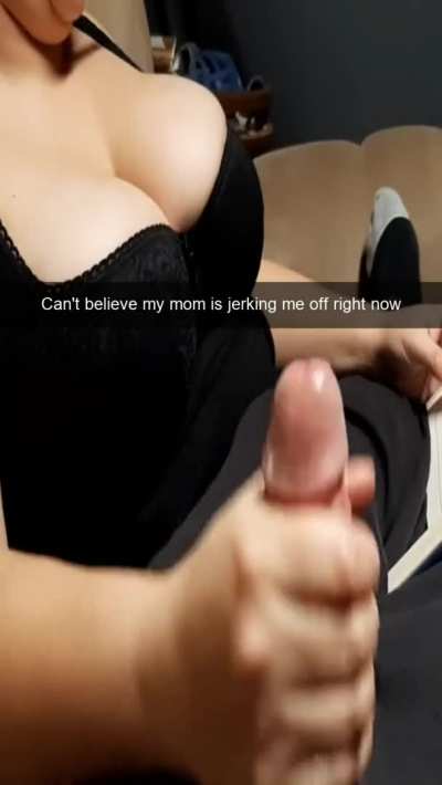 Mom jerks son off until big cumshot after finding incest porn on his computer