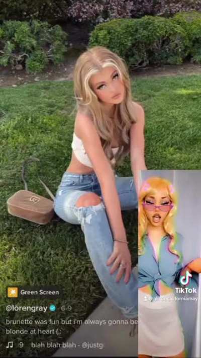 Blonde tiktok thot reaction