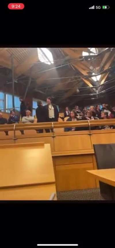 Lady in Scottish parliament upset that transgender people can now change their birth on their birth certificate