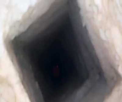 Molotov down abandoned mine shaft