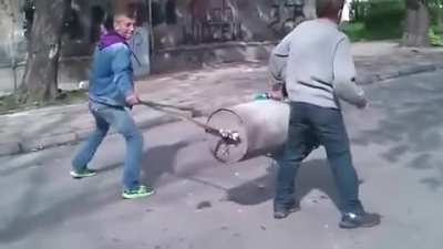 What Vadim gets up to next to Boris' apartment (2021, colorized)