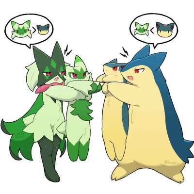 Having meowscradra as a pet would prolly suck, imagine trying to sleep at 5am and hearing him licking his pussy loudly at the corner of your bed. art by @tontarotaro