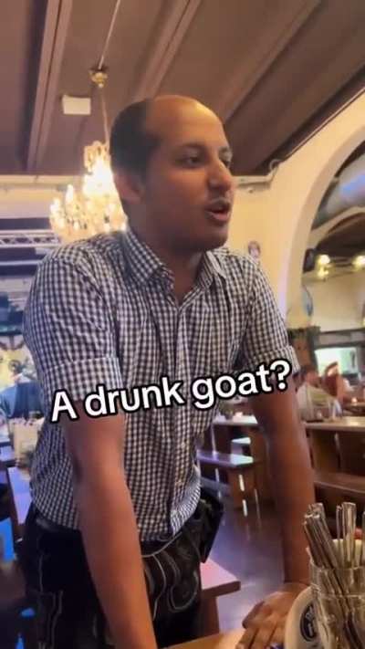 Meet the drunk GOAT