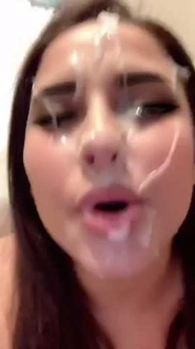 Her thickest facial ever