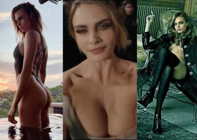 I wonder how many people from Hollywood Cara Delevingne has pegged already. Surely more woman, right?