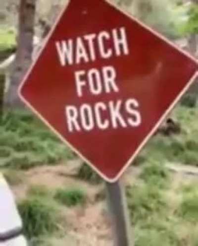 watch for rocks