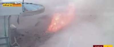 New footage from the IDF attacking an underground hamas compound with bunker busters in Khan Yunis Gaza