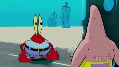 Squidward ate Patrick’s chocolate bar