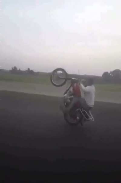 Riding without a helmet