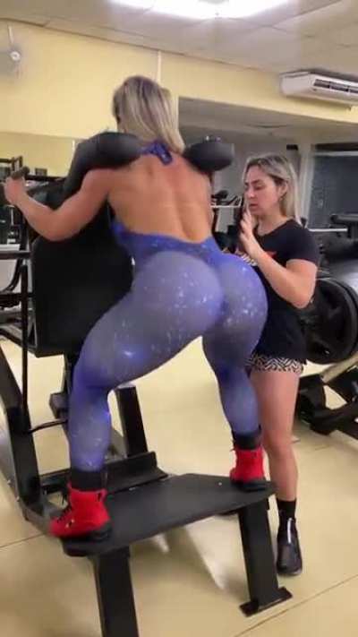 You can see her butthole shining through