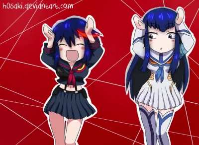 Ryuko and Satsuki Caramelldansen