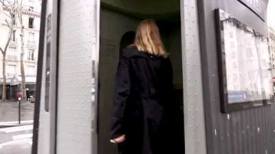MILF used like whore in public toilet