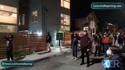 Protesters in Seattle demand that white people give up their houses
