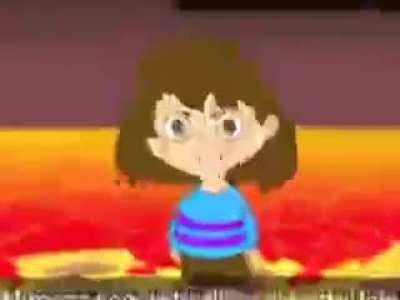 Story of undertale but the quality has been lowered to fit into discord without nitro