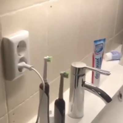 “We have a haunted toothbrush…”