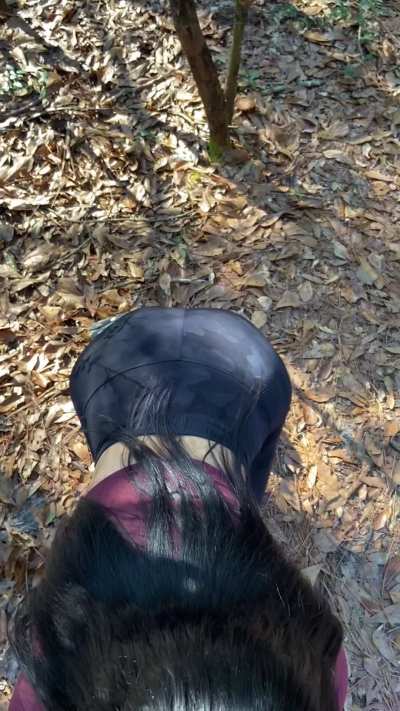 took a break from hiking