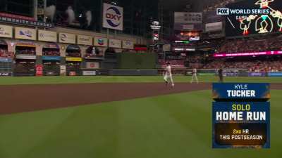 [Highlight] [Highlight] Kyle Tucker hits a solo homer to put the Astros up 1-0 in the second inning!
