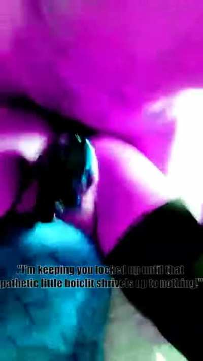 Only real men get to get hard. You will stay limp or get locked up.