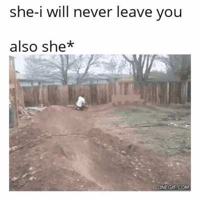 I will never leave you