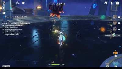Jean is crazy good in the new Spiral Abyss (Floor 12-2 under 1 minute)