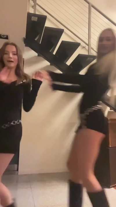 Freya Allan and friend