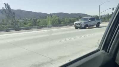 I’ve seen plenty of stupid on our highways but this takes the cake. 15 North doing 65 mph with no signs of slowing down. Had his hazards on though.