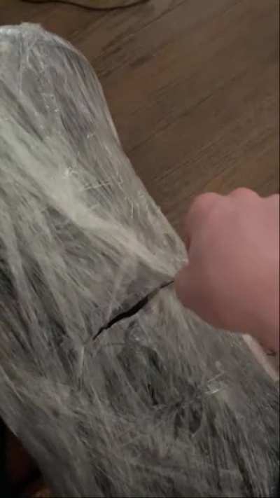 Recently moved. The stretch wrap that covered all our furniture to keep it protected in the truck looked familiar...