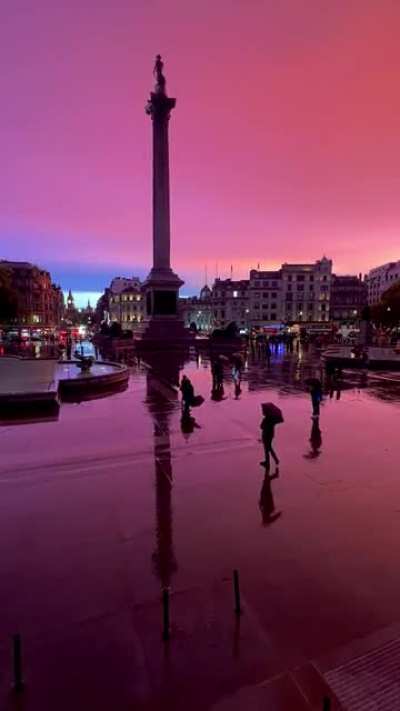 Trafalgar sunset, after last night’s storm.