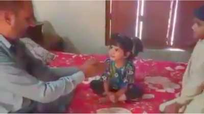 Dad surprised by daughter