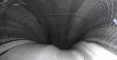 If you ever wondered what it looks like inside a tire when you drive